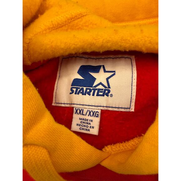 Starter Men's Red Kansas City Chiefs Pullover Hoodie Size XXL - Picture 4 of 4